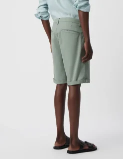 Bermuda CHINO TAPERED bleu gris Homme