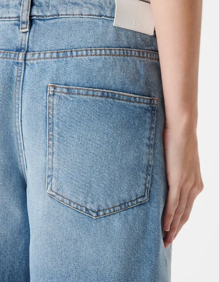 Bermuda en jean bleu Femme