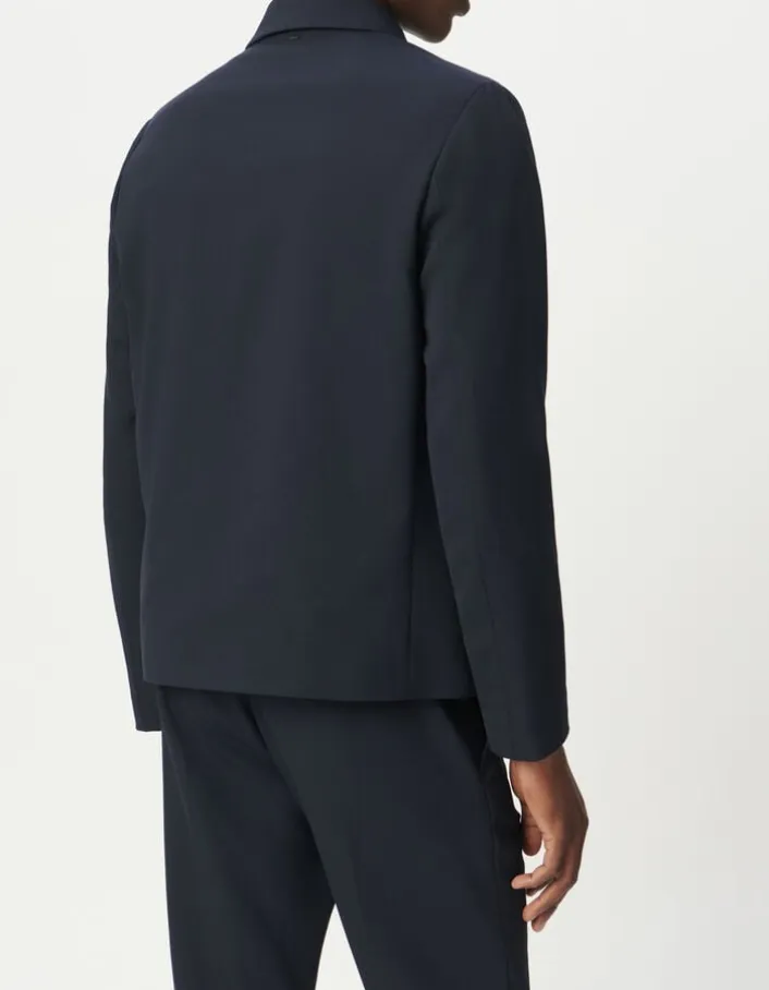 Blouson de costume marine pressions cachées Homme