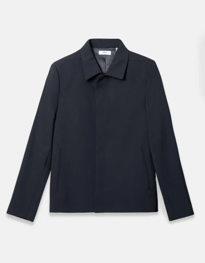 Blouson de costume marine pressions cachées Homme