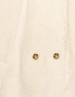 Cape écrue col tailleur Femme