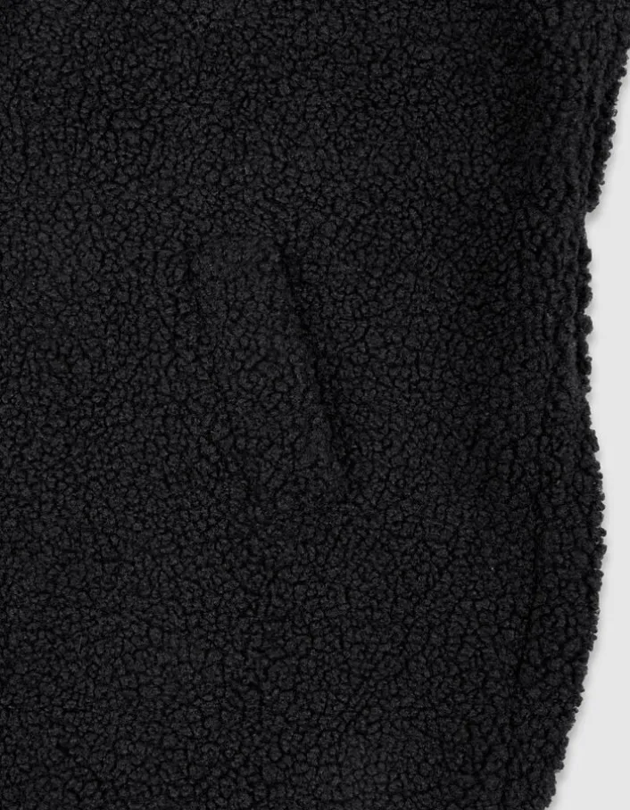Cape noire col tailleur Femme