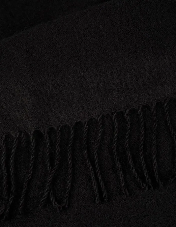 Cape noire tricot Femme