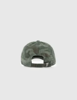 Casquette kaki motif camouflage Femme
