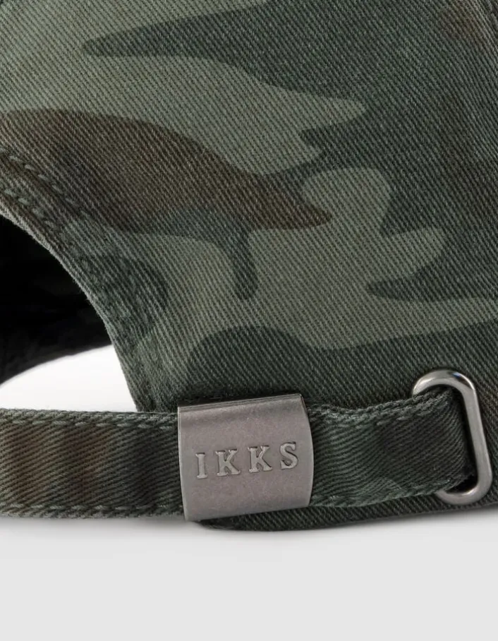 Casquette kaki motif camouflage Femme