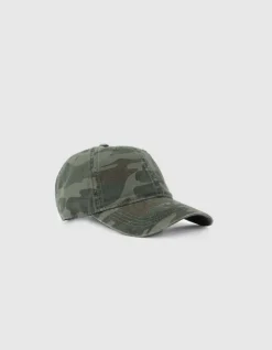 Casquette kaki motif camouflage Femme