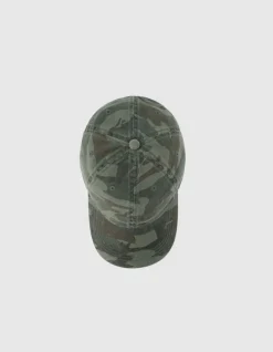 Casquette kaki motif camouflage Femme