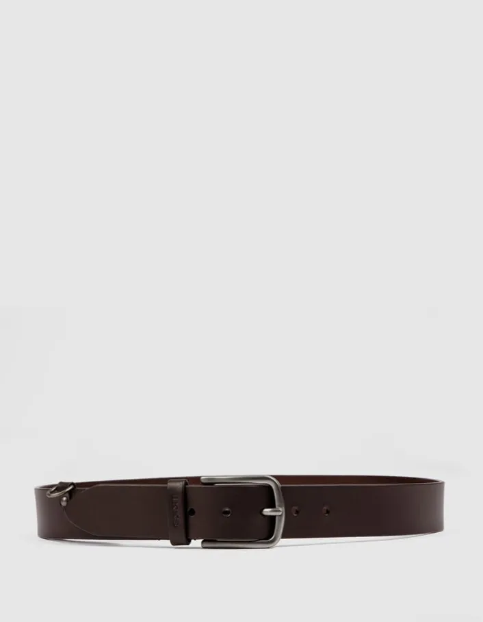 Ceinture marron cuir Homme