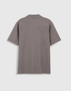 Chemise easy grise maille manches courtes Homme