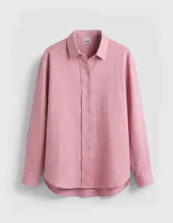 Chemise manches longues rose Lyocell® Femme