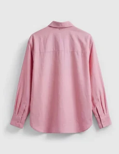 Chemise manches longues rose Lyocell® Femme