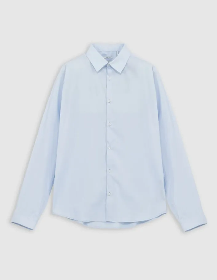 Chemise SLIM ciel en popeline Homme