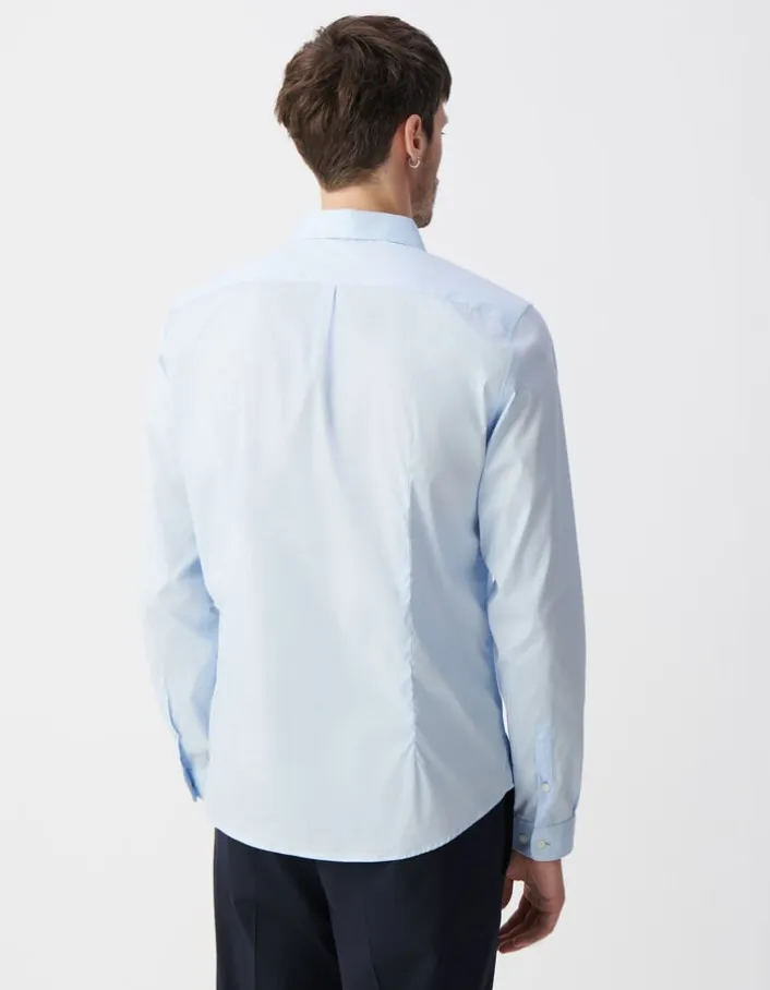 Chemise SLIM ciel en popeline Homme