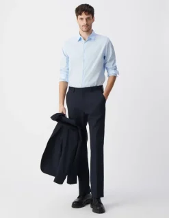 Chemise SLIM ciel en popeline Homme