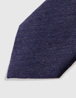 Cravate bleu foncé Homme