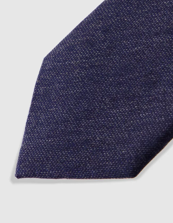 Cravate bleu foncé Homme