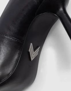 Escarpins noirs cuir glacé Femme