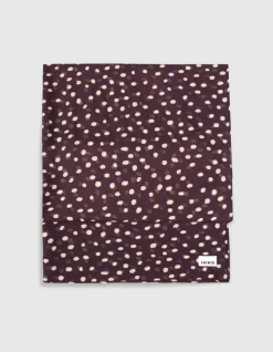 Foulard bordeaux motif pois Femme