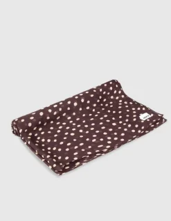 Foulard bordeaux motif pois Femme