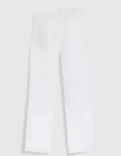 Jean bootcut blanc taille basse Femme