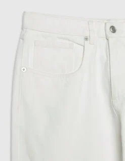 Jean droit blanc 7/8e Anders Femme