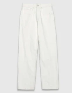 Jean droit blanc 7/8e Anders Femme