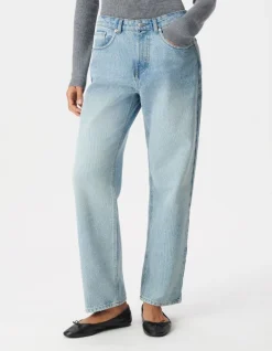 Jean droit bleu 7/8e Anders Femme