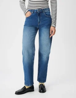 Jean droit bleu 7/8e Anders Femme