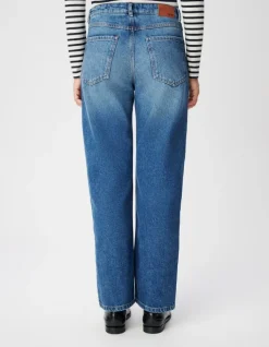 Jean droit bleu 7/8e Anders Femme
