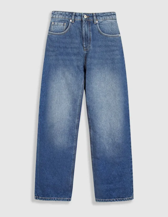 Jean droit bleu 7/8e Anders Femme