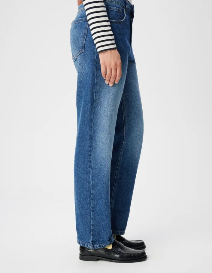 Jean droit bleu 7/8e Anders Femme