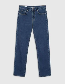 Jean droit bleu Serge Homme