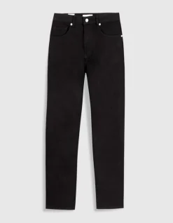 Jean droit noir 7/8e Anders Femme