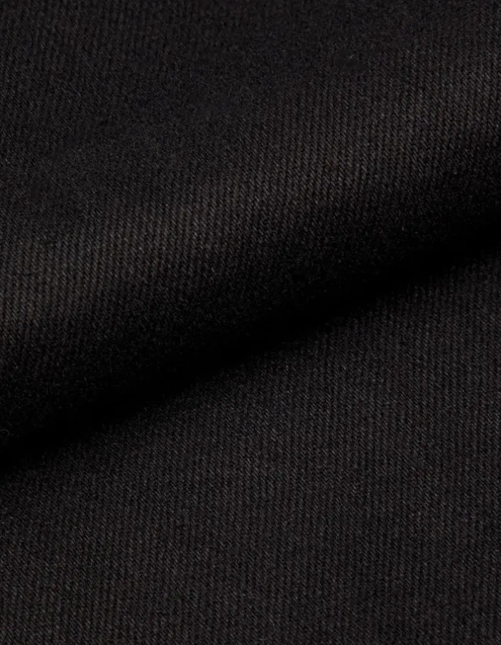 Jean droit noir 7/8e Anders Femme