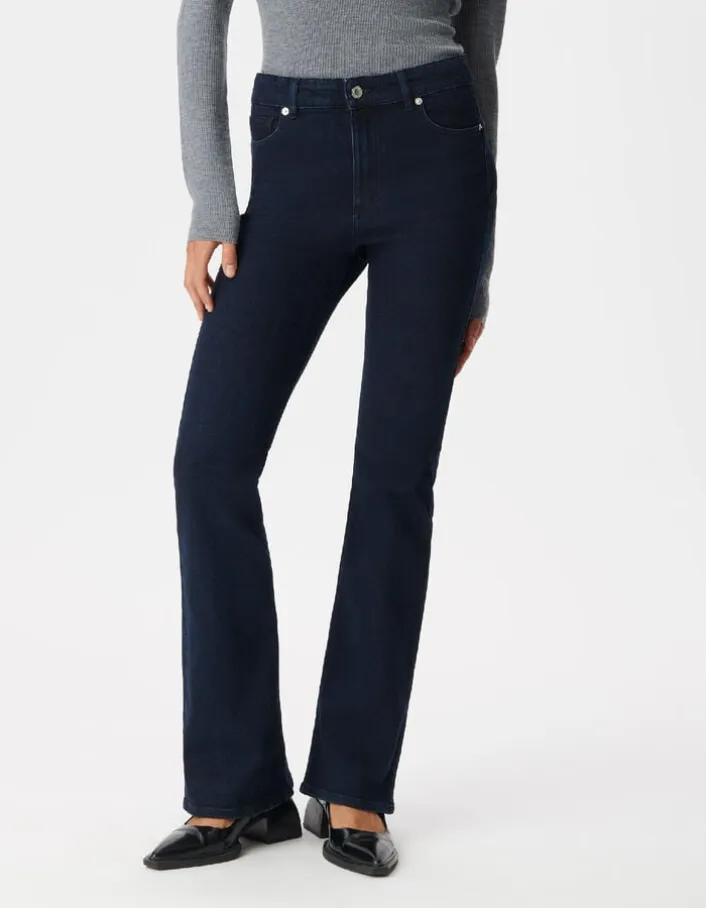 Jean flare brut taille haute Jodie Femme