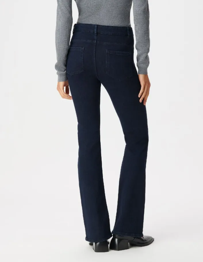 Jean flare brut taille haute Jodie Femme