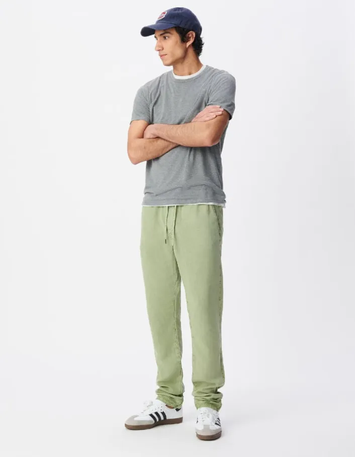 Jogpant comfort vert taille élastiquée Homme