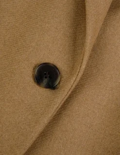 Manteau mi-long camel lainage Femme