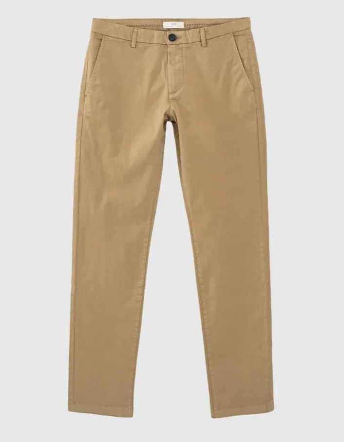 Pantalon chino slim beige Homme