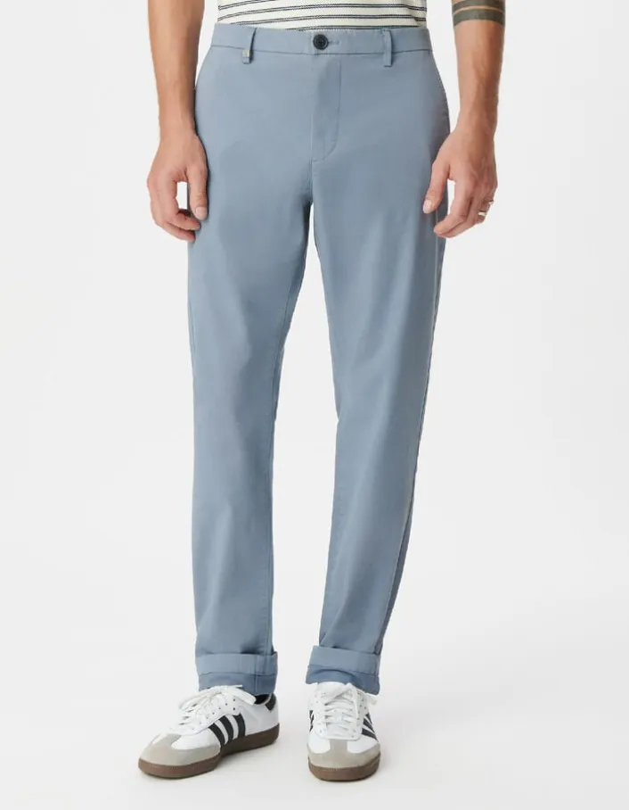 Pantalon chino slim bleu Homme