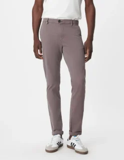 Pantalon chino slim gris Homme