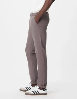 Pantalon chino slim gris Homme