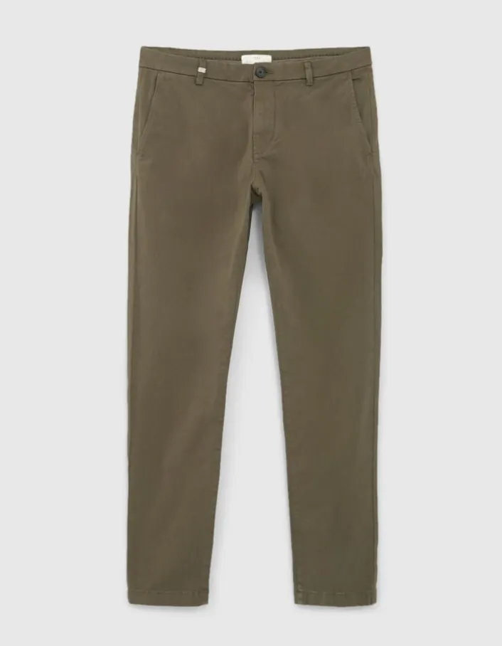 Pantalon chino SLIM kaki Homme