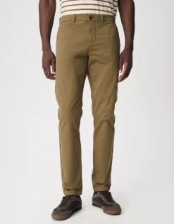 Pantalon chino slim kaki Homme