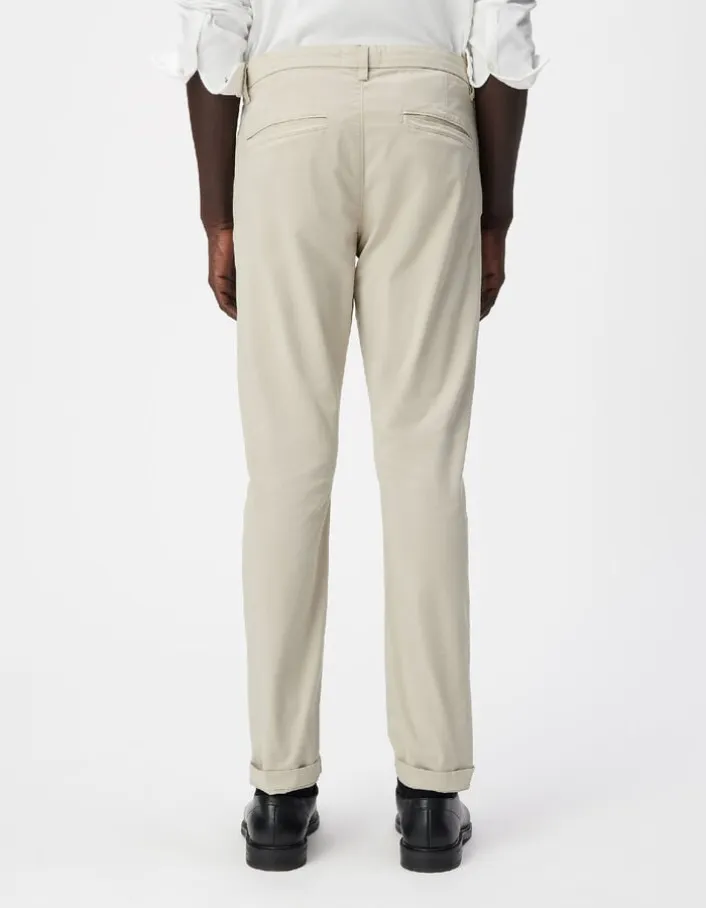 Pantalon chino SLIM mastic Homme