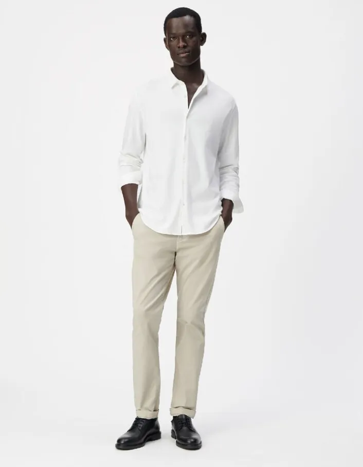Pantalon chino SLIM mastic Homme