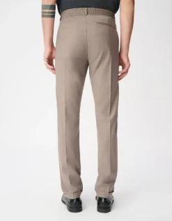 Pantalon de costume beige chiné TRAVEL SUIT Homme