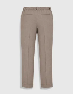 Pantalon de costume beige chiné TRAVEL SUIT Homme