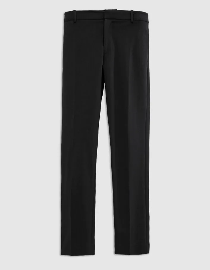 Pantalon de costume SLIM noir maille Milano Homme