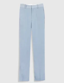 Pantalon de tailleur bleu fluide Femme